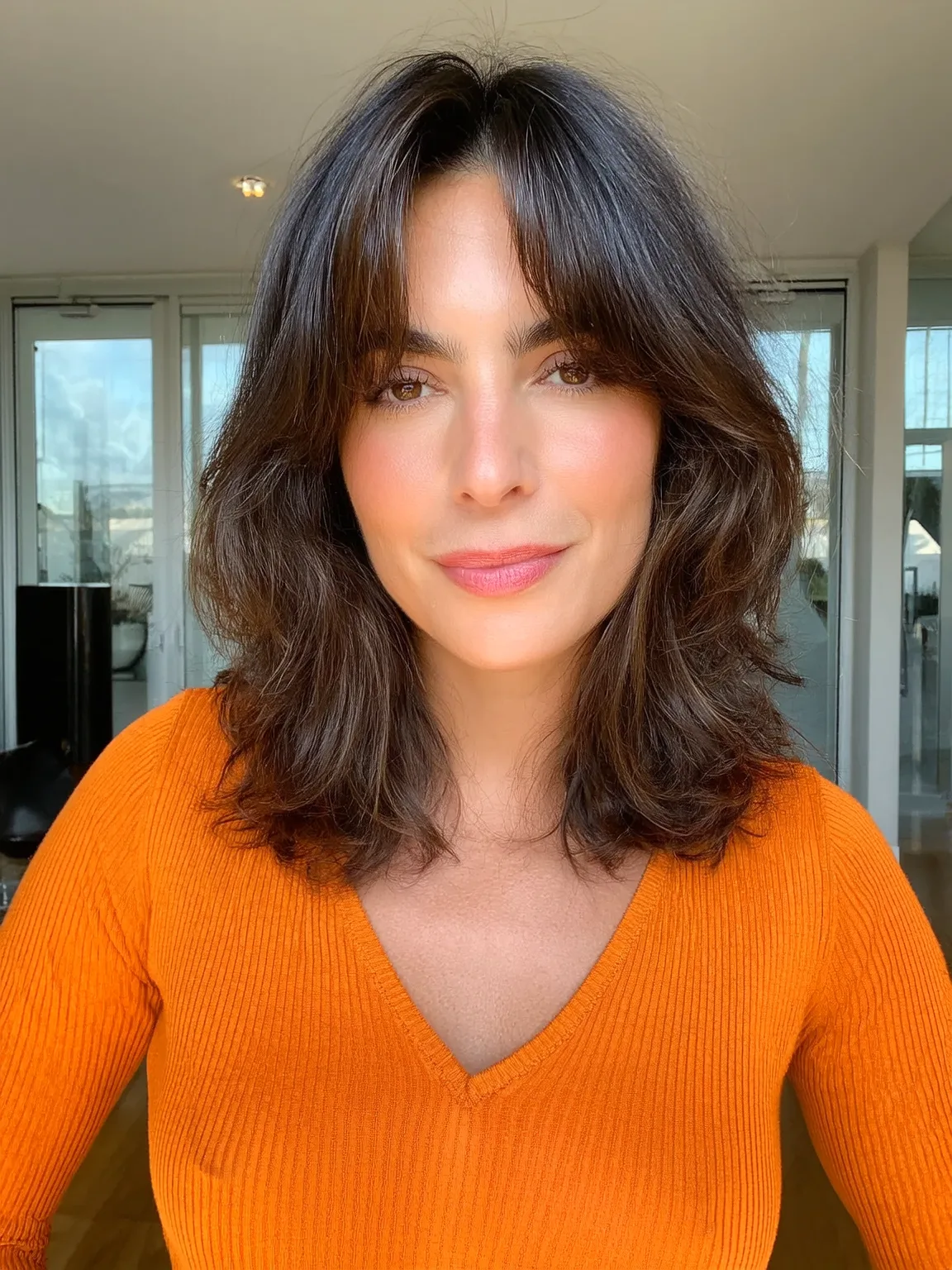 rich chocolate brown textured layers